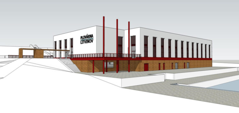 stavba bazénu Litvínov 2025